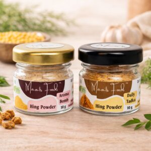 Everyday Kitchen Combo | Aroma Bomb Asafoetida Powder & Daily Tadka Hing Powder | 10 gms each | Premium & Affordable Quality | Strong Aroma | Powdered form