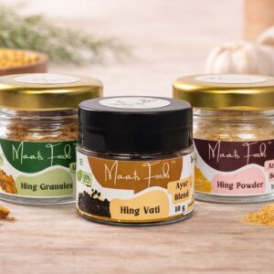Gifting & Festival Combo | Ultimate Uff!! Heeng Lumps, Aroma Bomb Asafoetida Powder & Ayur Blend Hingvati | 10 gms each | Premium Quality | Strong Aroma | Resin & Powdered form of Asafoetida with Digestive Aid Mouth Freshener